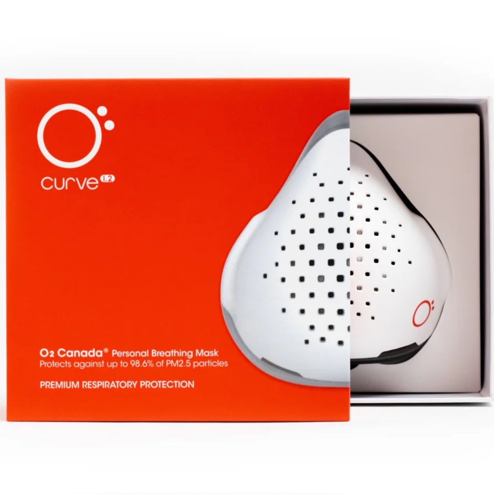 Brand new sealed O2 Canada Curve Breathing Mask (high bridge fit)